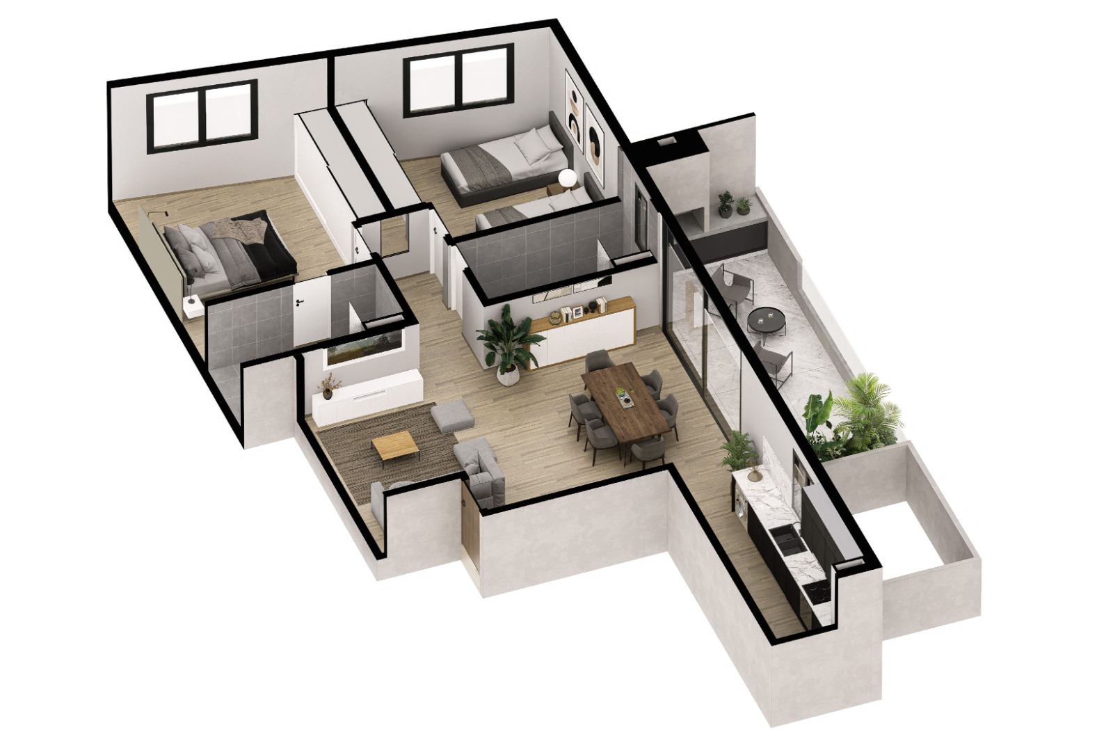 PREVENTA · 2 habitaciones · dos baños · dormitorio con vestidor y baño en suite · balcón · edifico de Categoría · aménities - foto 12
