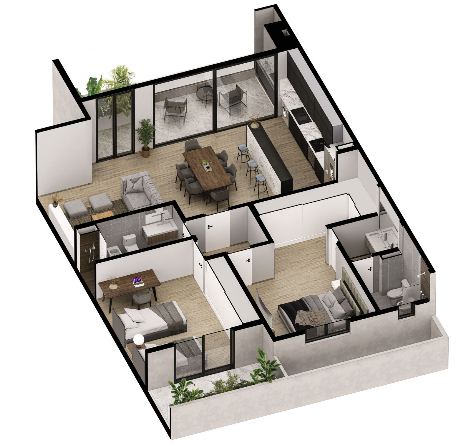 PREVENTA · 2 habitaciones · dos baños · dormitorio con vestidor y baño en suite · balcón · edifico de Categoría · aménities - foto 11