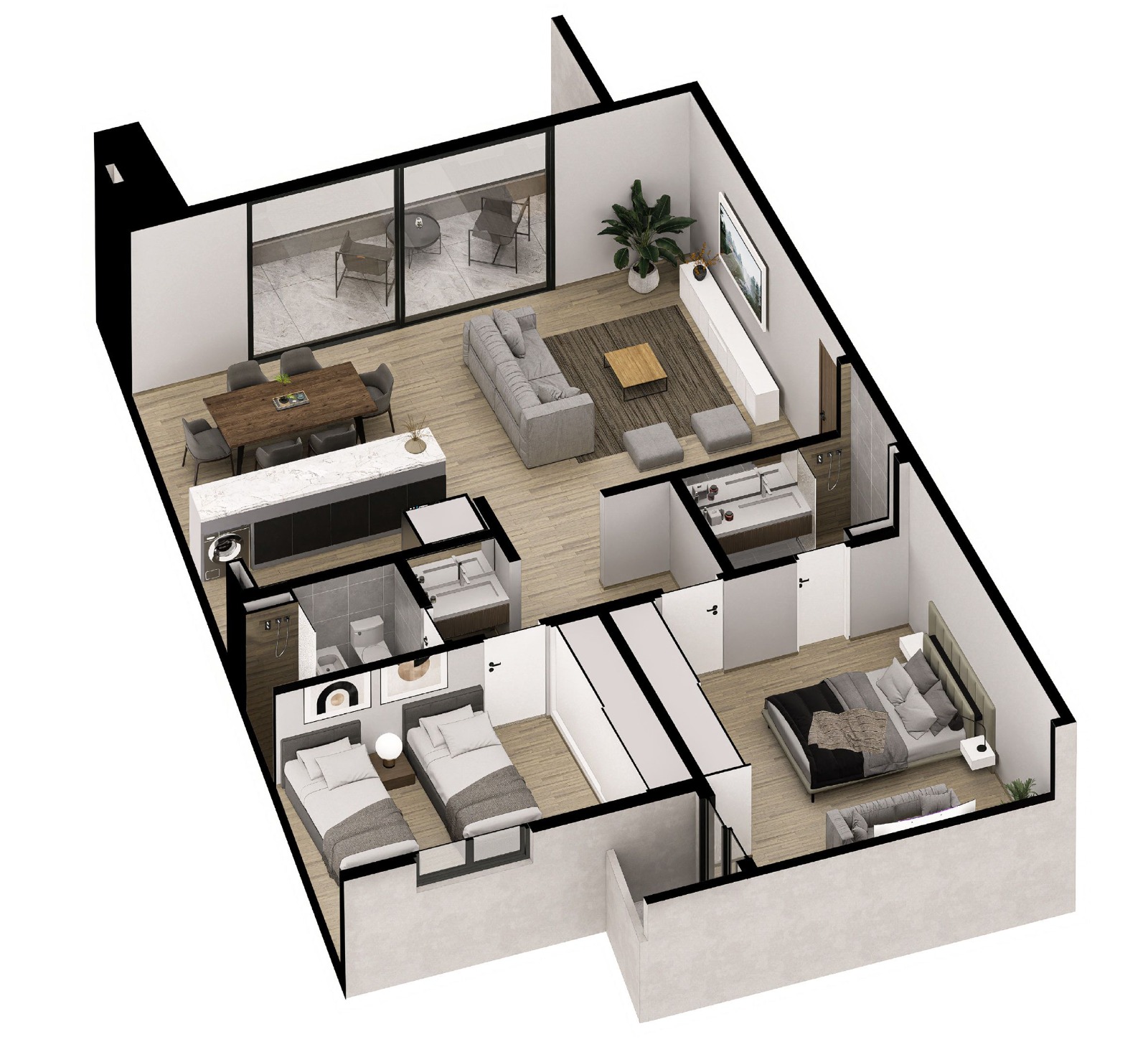 PREVENTA · 2 habitaciones · dos baños · dormitorio con vestidor y baño en suite · balcón · edifico de Categoría · aménities - foto 13