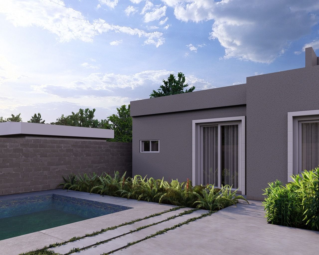 Casa a estrenar · 2 dormitorios · baño · cocina integrada al estar comedor · patio · espacio para cochera doble · escritura · lote 10x20 · superf.cubierta 63m2 - foto 2
